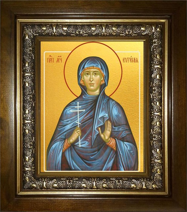 Евгения Римская великомученица 18х24 в киоте 24х30 km_25_2271