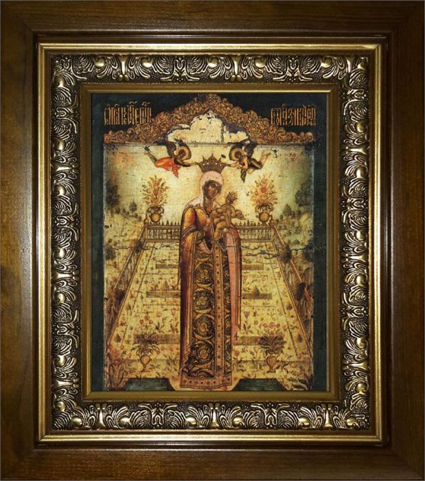 Вертоград заключенный икона Божией Матери 18х24 в киоте 24х30 km_25_2323