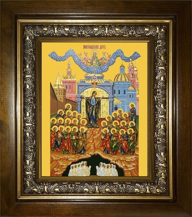 Непроходимая дверь икона Божией Матери 18х24 в киоте 24х30 km_25_2329