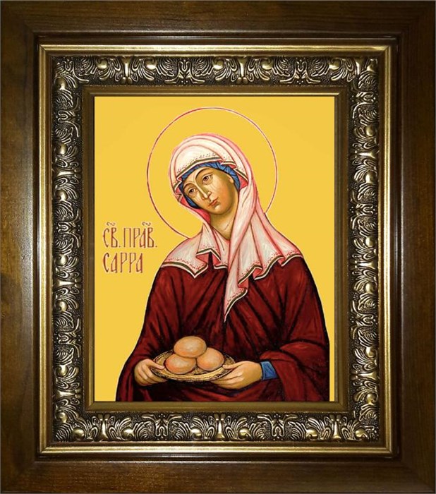 Сарра Святая Праведная 18х24 в киоте 24х30 km_25_2421