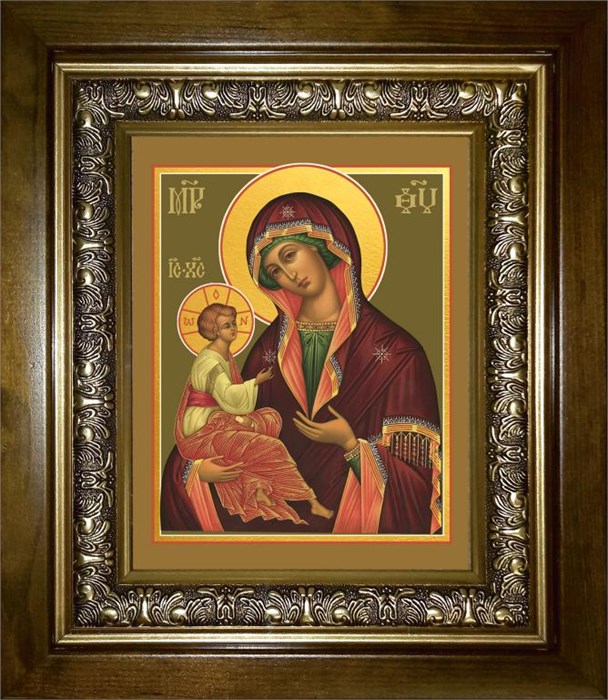 Гребневская икона Божией Матери 18х24 в киоте 24х30 km_25_2501