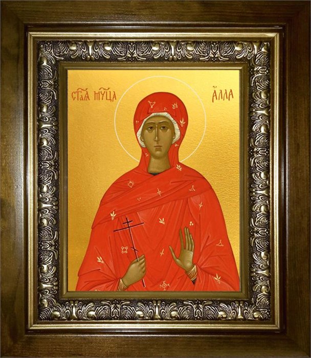 Алла Готфская мученица 18х24 в киоте 24х30 km_25_2513