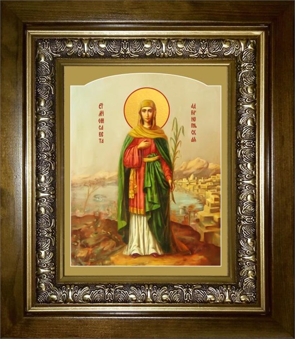 Елисавета Адрианопольская, мученица 18х24 в киоте 24х30 km_25_2545