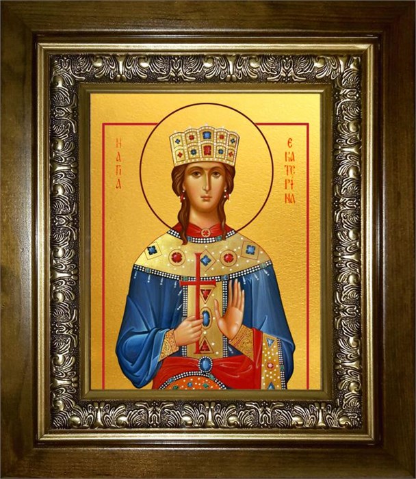Екатерина Александрийская, великомученица 18х24 в киоте 24х30 km_25_2546