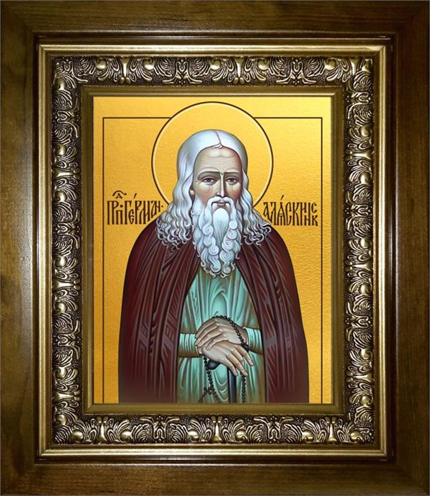 Герман Аляскинский, преподобный 18х24 в киоте 24х30 km_25_2549