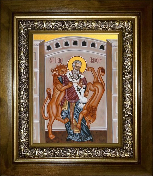 Игнатий Богоносец Антиохийский, епископ, священномученик 18х24 в киоте 24х30 km_25_2564