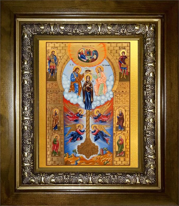 Ключ Вразумления икона Божией Матери 18х24 в киоте 24х30 km_25_2569