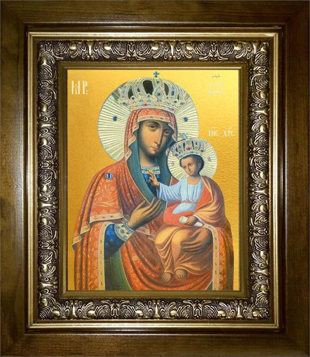 Черниговская икона Божией Матери 14х18 в киоте 20х24 km_25_161