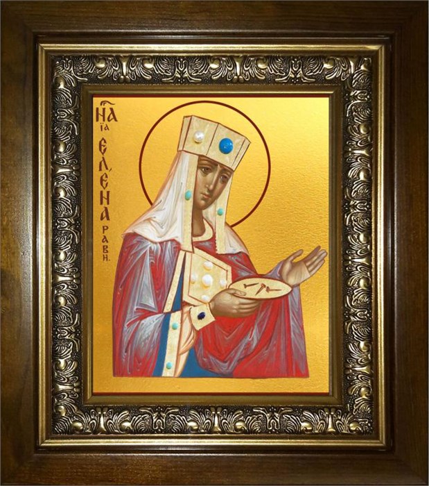 Елена равноапостольная царица 14х18 в киоте 20х24 km_25_422