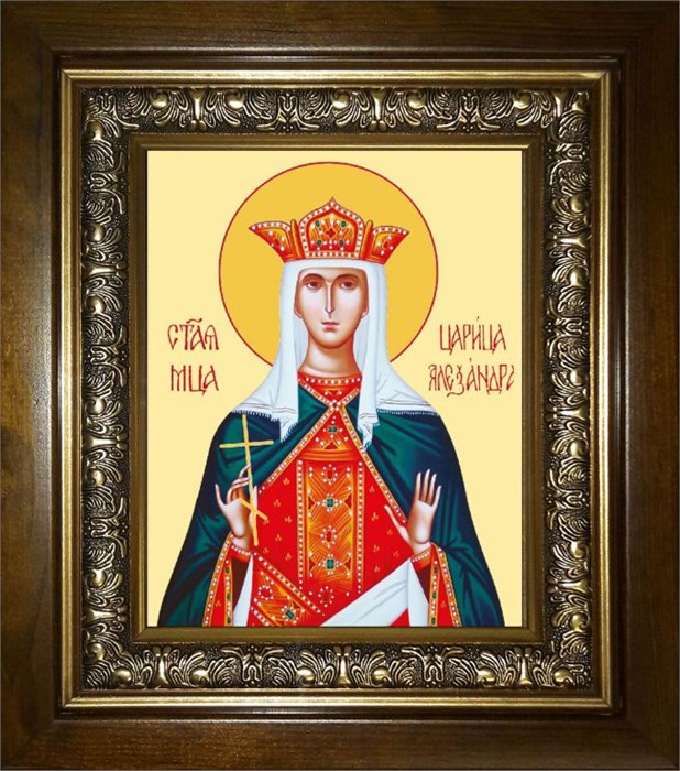 Александра Римская мученица 14х18 в киоте 20х24 km_25_449
