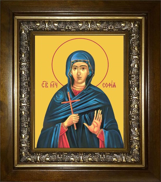 София святая мученица 14х18 в киоте 20х24 km_25_464