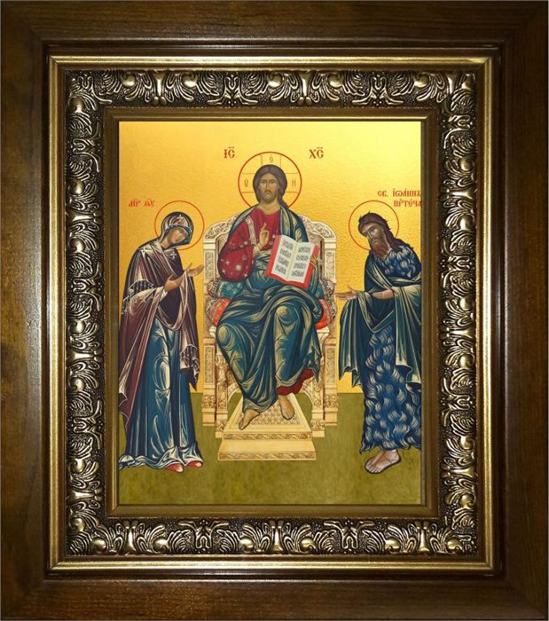 Деисус, Спас на престоле 14х18 в киоте 20х24 km_25_791