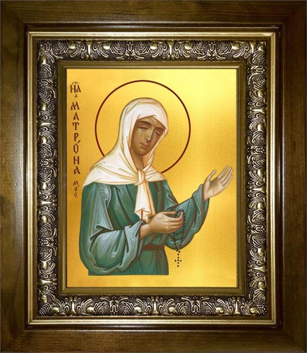 Матрона Московская блаженная 18х24 в киоте 24х30 km_25_1358