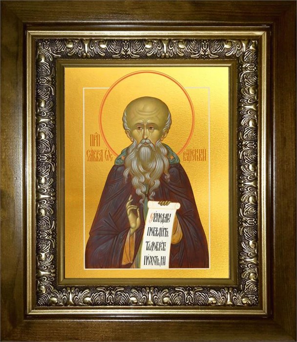 Савва Освященный преподобный 18х24 в киоте 24х30 km_25_1364