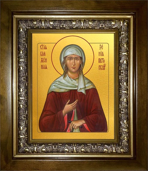 Ксения Петербургская блаженная 18х24 в киоте 24х30 km_25_1388