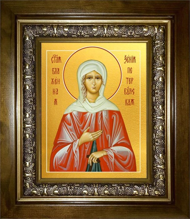 Ксения Петербургская блаженная 18х24 в киоте 24х30 km_25_1393