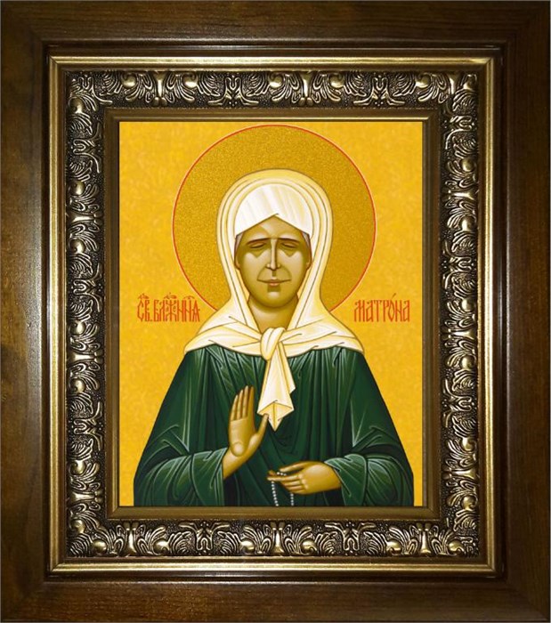 Матрона Московская блаженная 18х24 в киоте 24х30 km_25_1398