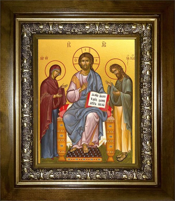 Деисус, Спас на престоле 18х24 в киоте 24х30 km_25_1423