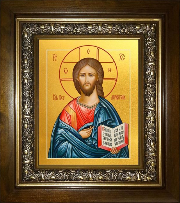 Господь Вседержитель 18х24 в киоте 24х30 km_25_1432