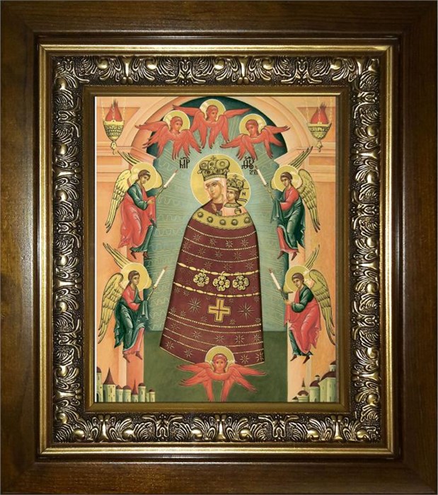 Прибавление ума икона Божией Матери 18х24 в киоте 24х30 km_25_1470
