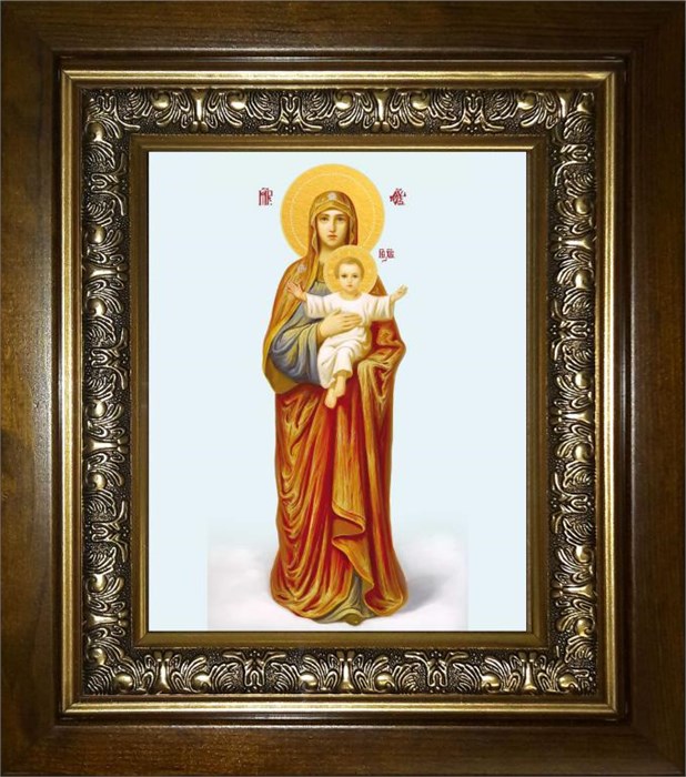 Благодатное Небо икона Божией Матери 18х24 в киоте 24х30 km_25_1487