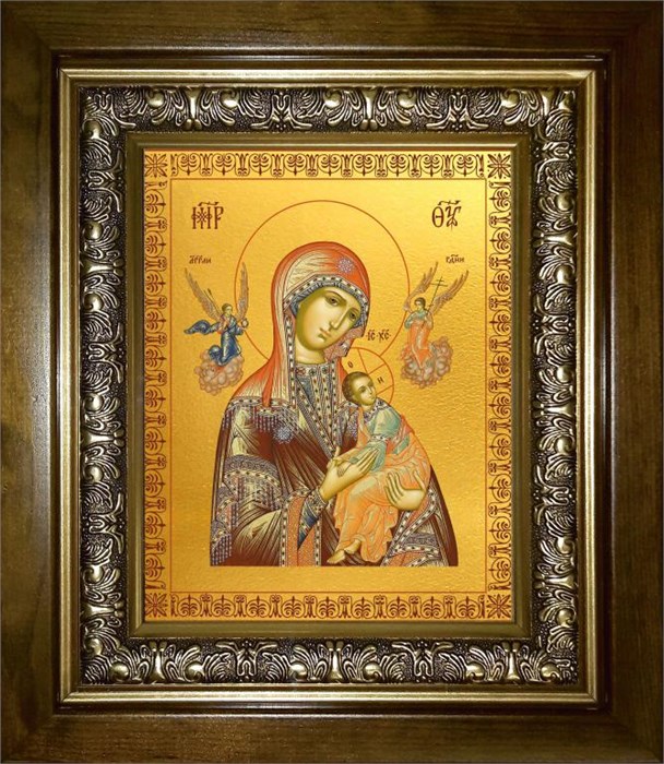 Страстная икона Божией Матери 18х24 в киоте 24х30 km_25_1505