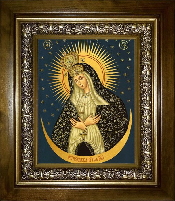 Остробрамская икона Божией Матери 18х24 в киоте 24х30 km_25_1523