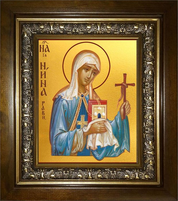 Нина просветительница Грузии, равноапостольная 18х24 в киоте 24х30 km_25_1774