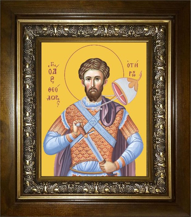 Феодор Тирон 18х24 в киоте 24х30 km_25_1793