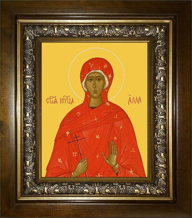 Алла Готфская мученица 18х24 в киоте 24х30 km_25_1811
