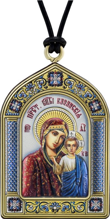 Подвесная Икона Божией Матери Казанская SIL025