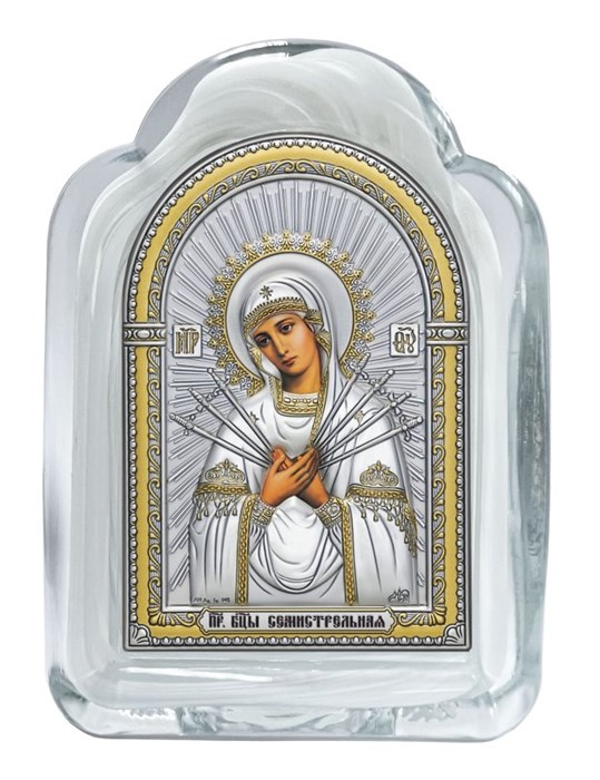 Икона Семистрельной Божией Матери SIL033