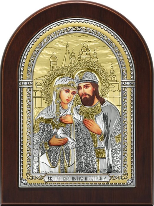 Икона Святых Петра И Февронии SIL052