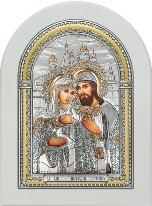 Икона Святых Петра И Февронии SIL065