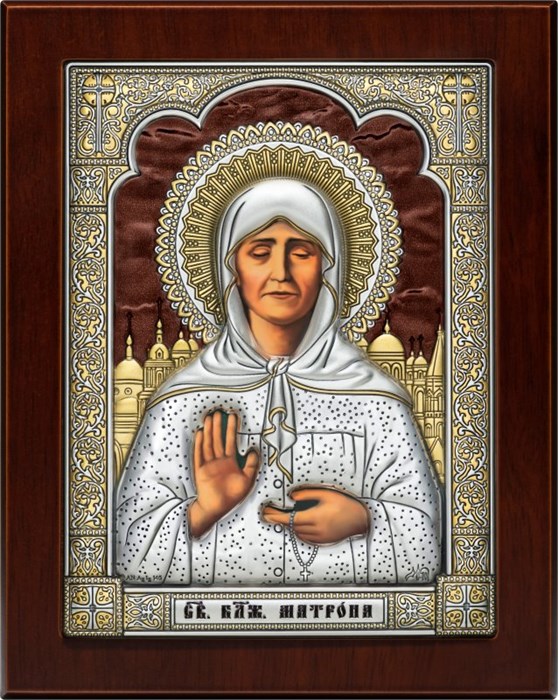 Икона Святой Блаженной Матроны Московской SIL115