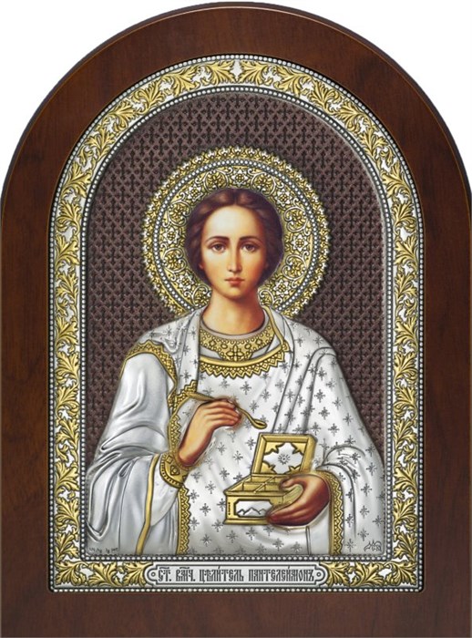 Икона Святого Целителя Пантелеимона SIL203