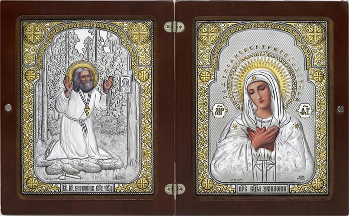 Двойной Створчатый Прямоугольный Складень 'Дивеевский' SIL493