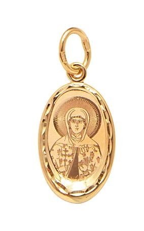 Подвеска золотая Великомученица Марина 0.69 гр. 227536 - фото 9415