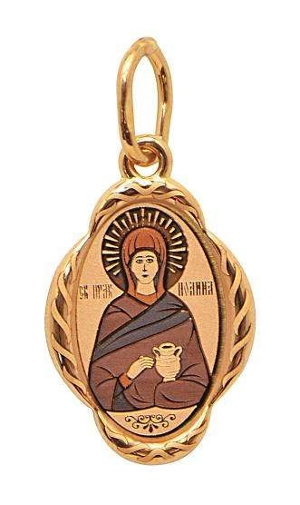 Подвеска золотая Равноапостольная Иоанна 0.84 гр. 227474
