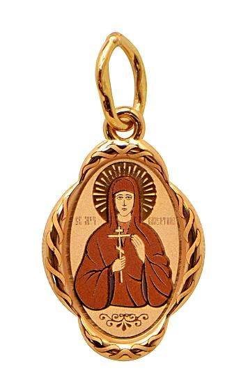 Подвеска золотая Блаженная Валентина 0.85 гр. 227468