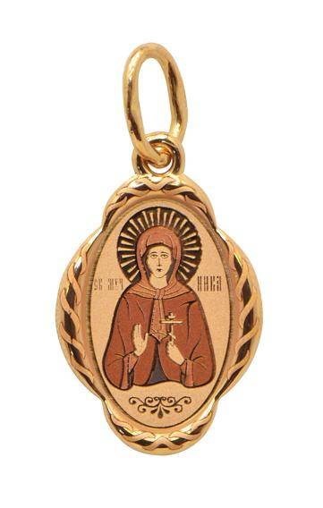Подвеска золотая Святая мученица Ника 0.85 гр. 227469