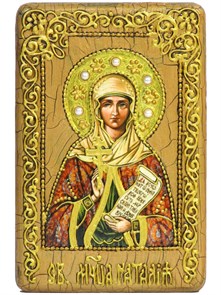 {{photo.Alt || photo.Description || 'Настольная икона Святая Мученица Наталия Никомидийская на мореном дубе 15х10'}}