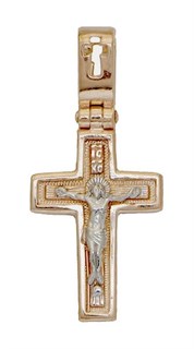 {{photo.Alt || photo.Description || 'Крест серебрянный, Позолота красная 585*, с корундами, Глас, 1.33 гр.'}}