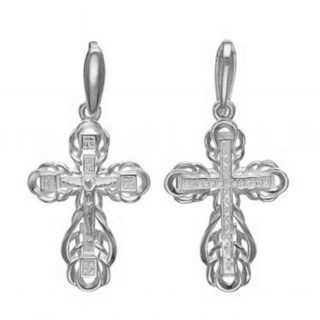 {{photo.Alt || photo.Description || 'Крест серебрянный, с корундами, Спаси и сохрани, Аксиос, 1.47 гр.'}}