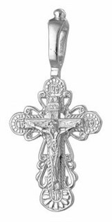 {{photo.Alt || photo.Description || 'Крест серебрянный, Родий, с корундами, коллекция "Иваново", 2.83 гр.'}}