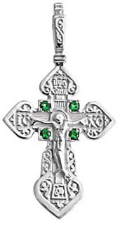 {{photo.Alt || photo.Description || 'Крест серебрянный, с корундами, коллекция "Иваново", 3.61 гр.'}}