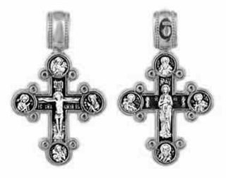 {{photo.Alt || photo.Description || 'Крест серебрянный, Чернение (оксидирование), с корундами, Валаамская Божья Матерь, коллекция "Санкт-Петербург", 6.10 гр.'}}