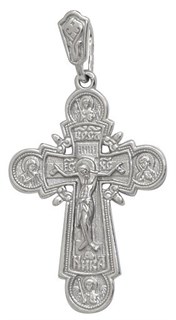 {{photo.Alt || photo.Description || 'Крест серебрянный, Родий, с корундами, Спаси и сохрани, 5.54 гр.'}}