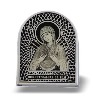 Икона дорожная серебряная Казанская Божья Матерь арка 224380
