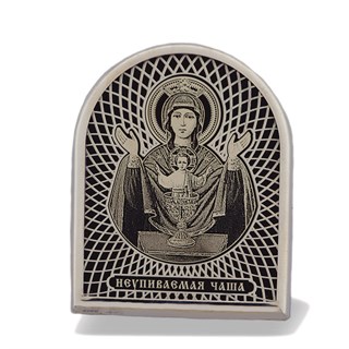 Икона дорожная серебряная Семистрельная Божья Матерь 224381